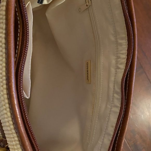 Giani Bernini faux leather trim handbag - Picture 3 of 6